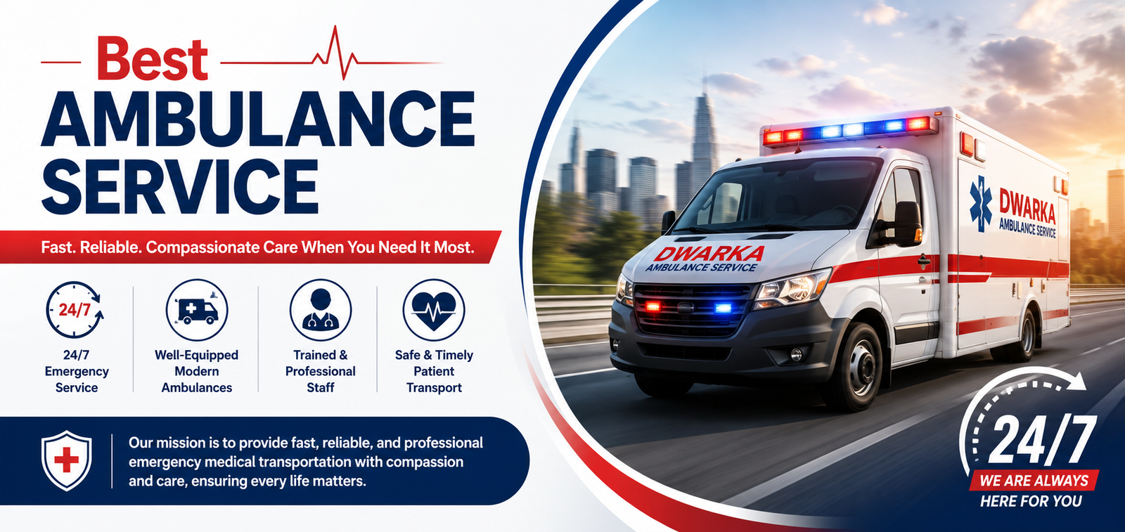 ICU Ambulance Service by Dwarka Ambulance Service